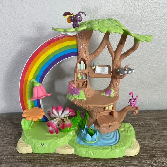 Disney Jakks Pacific 2010 Rainbow Treehouse Playset Fairies Flowers Works - Picture 13 of 13